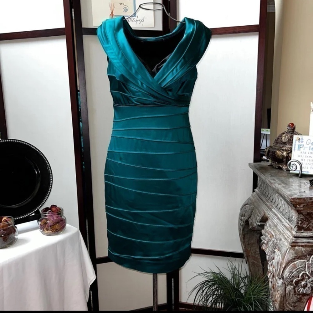 V-neck Draped Dress